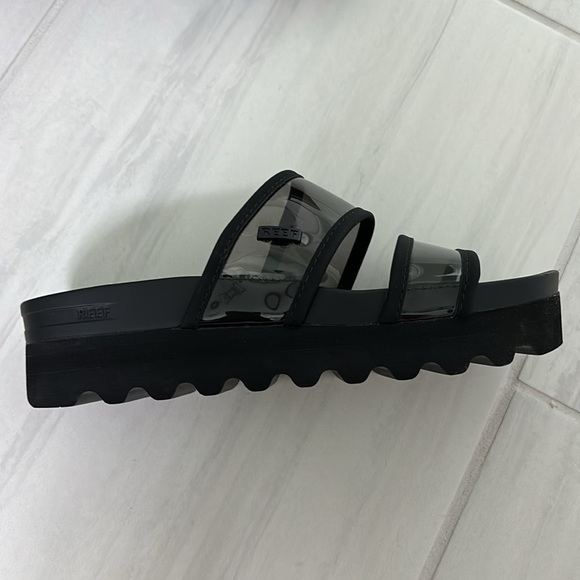 REEF women’s Vista Hi-Energy Sandal Black Transparent Straps size 6 - Picture 7 of 12